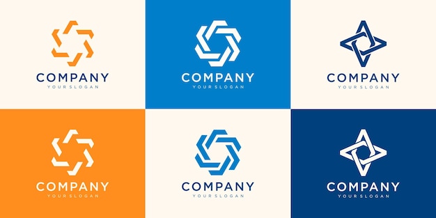 Concetto di design del logo circolare