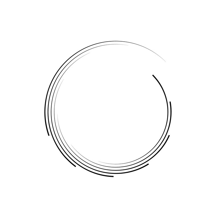 Vector circular logo design