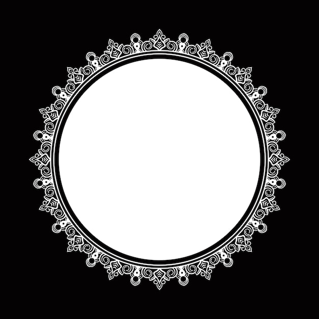 Circular mandala frame