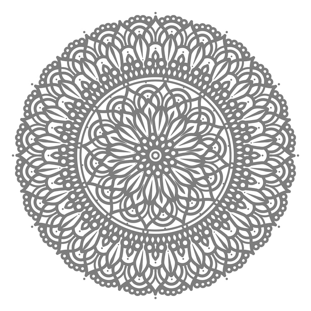 Circular mandala illustration oriental style