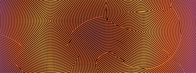 Circular maze pattern in vector