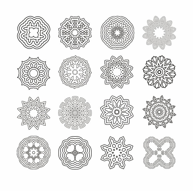 Circular monochrome pattern