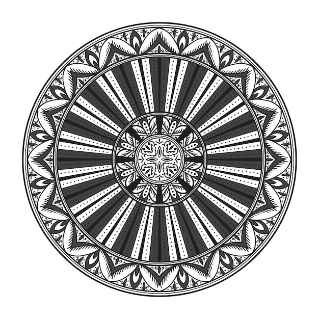 Круговой узор африканского этнического орнамента для керамической плитки текстильной татуировки