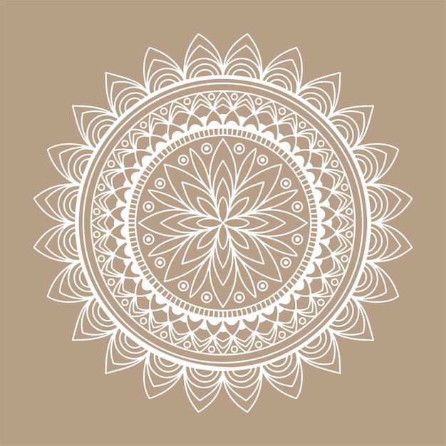 Circular pattern in form of mandala decorative ethnic oriental style