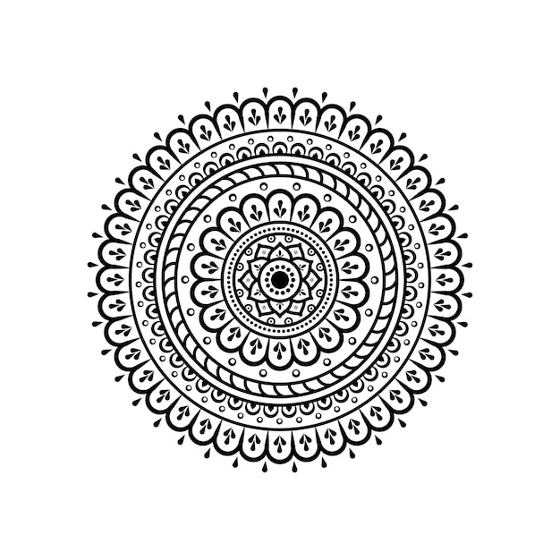 Circular pattern in form of mandala