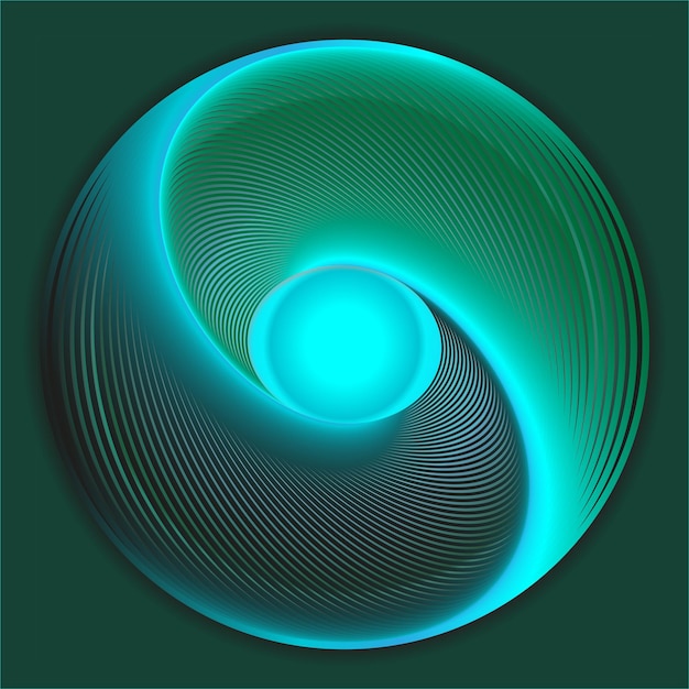 the circular pattern is made in illustrator. Abstract circle.