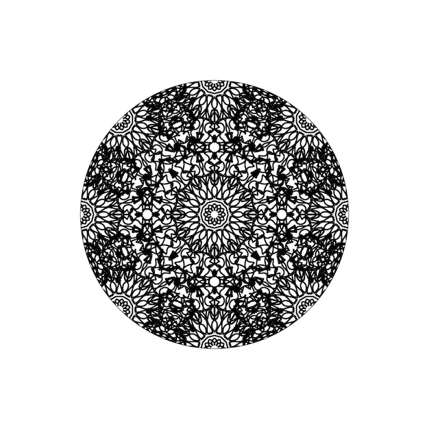 Circular pattern mandala art decoration elements