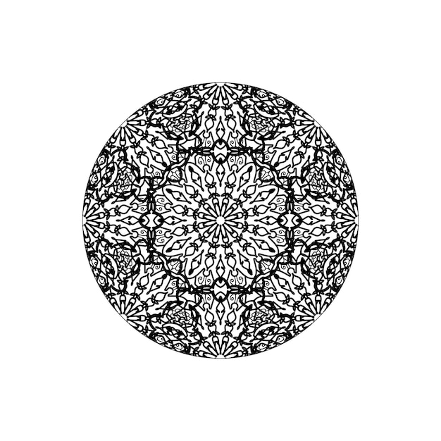 円形パターン曼荼羅アート装飾要素