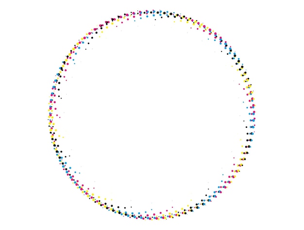 a circular pattern with colorful dots on it geometric circle mosaic swirl vector