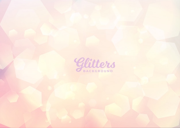 Circular and polygon-shaped glitter background