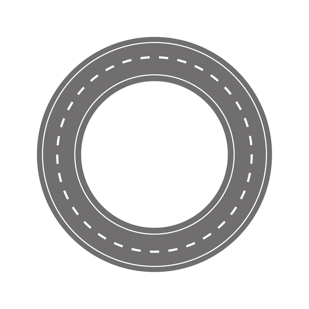 Circular road icon vector illustration stock image