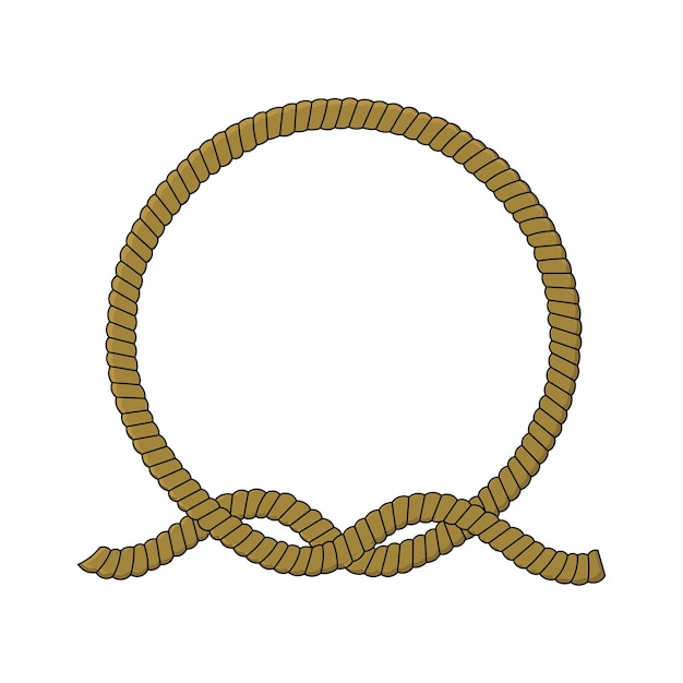 circular rope vector design