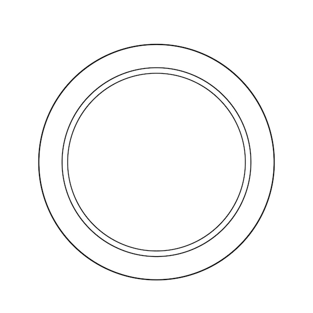 circular round frame logo