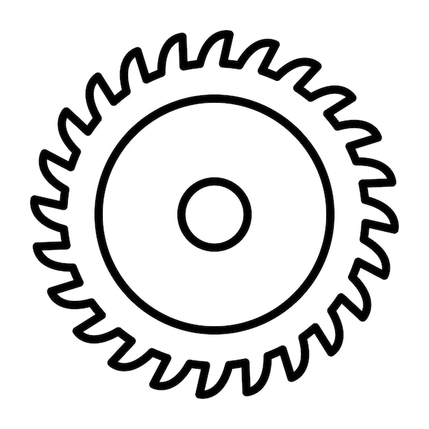 Иллюстрация круговой пиловой линии