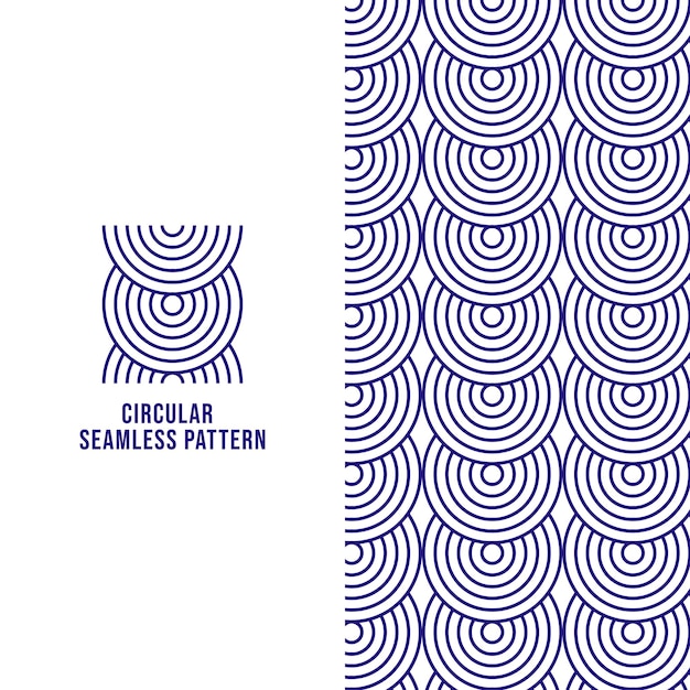 Circular seamless pattern geometry pattern for textile and printing