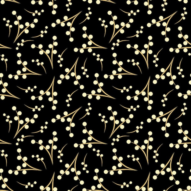 circle_shape_abstract_flowers_vector_pattern_design_on_black_background.