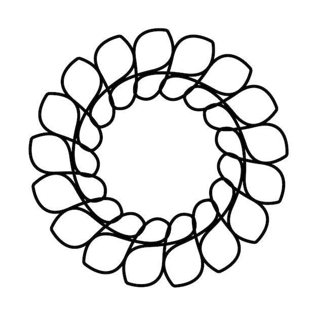 円形ベクトルパターン デザイン EPS