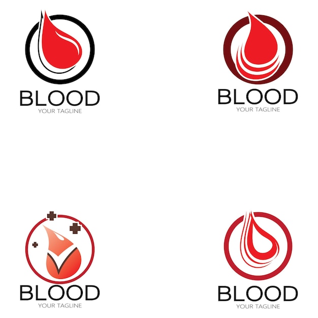 Vector circulerend bloed, bloeddonatie, bloeddonatie logo pictogram illustratie sjabloon ontwerp vector voor mij