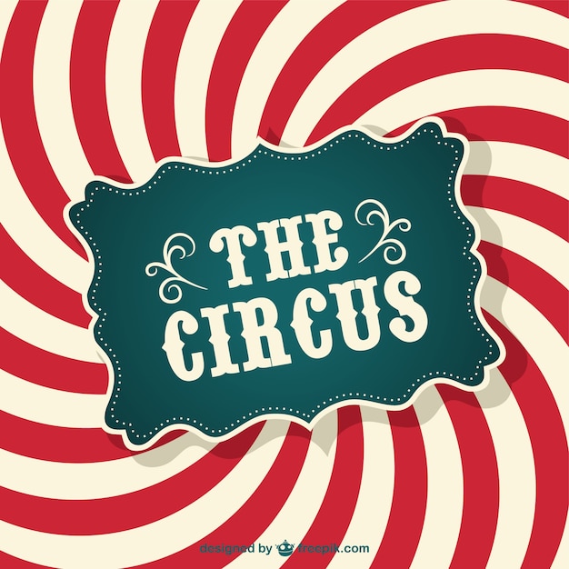 Circus abstract kleurenwerveling poster