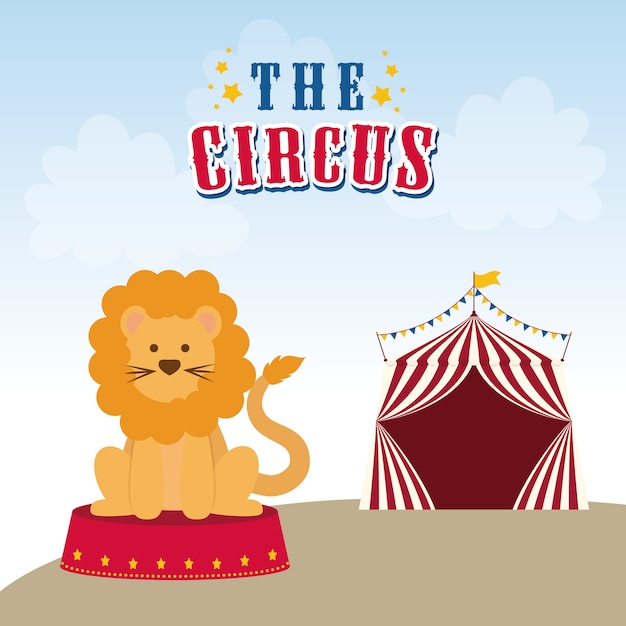 Circus and carnival concept