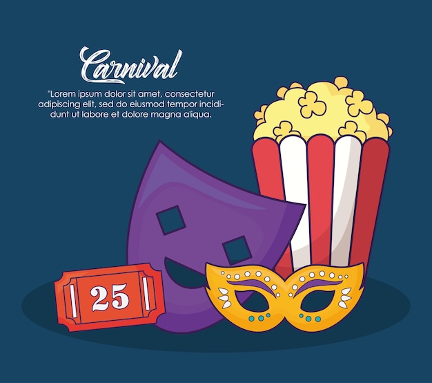 Circus carnival infographic