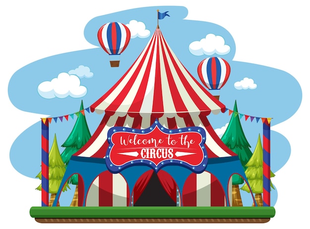 circus dome at amusement park