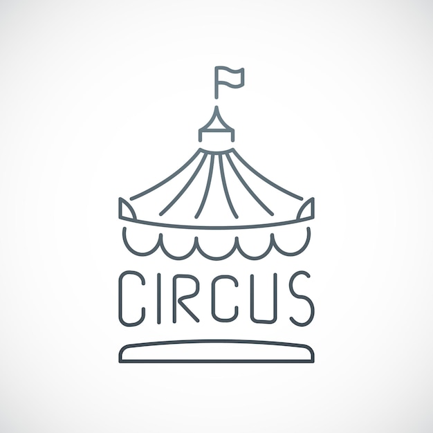 Икона цирк, изолированные на белом фоне