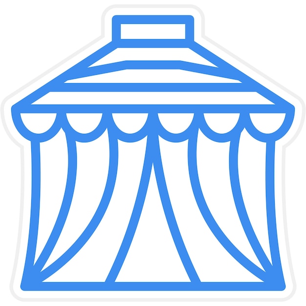 Vector circus icon style