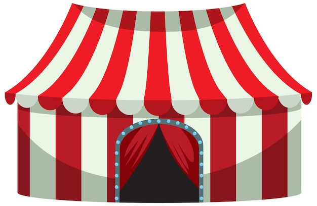 Circus koepel tent geïsoleerd