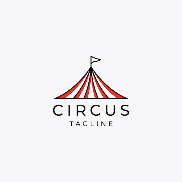 Circus logo design icon vector