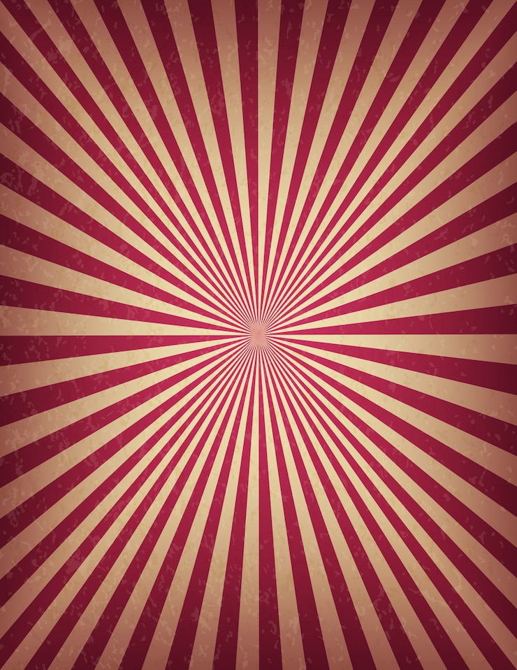 Vector circus of carnaval-malplaatje van de voorraad verticale banner van wervelingsstrepen. oude textuur retro bioscoop teken.