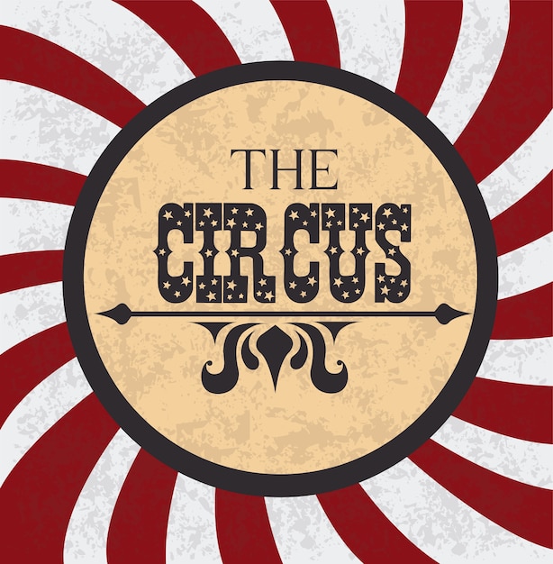 Vector circus ontwerp