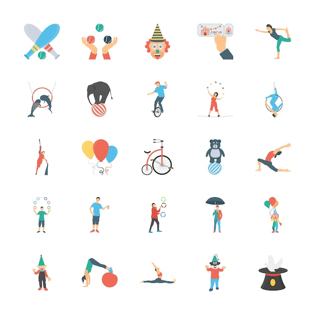 Circus pictogrammen pack