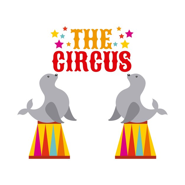 Vector circus show  design