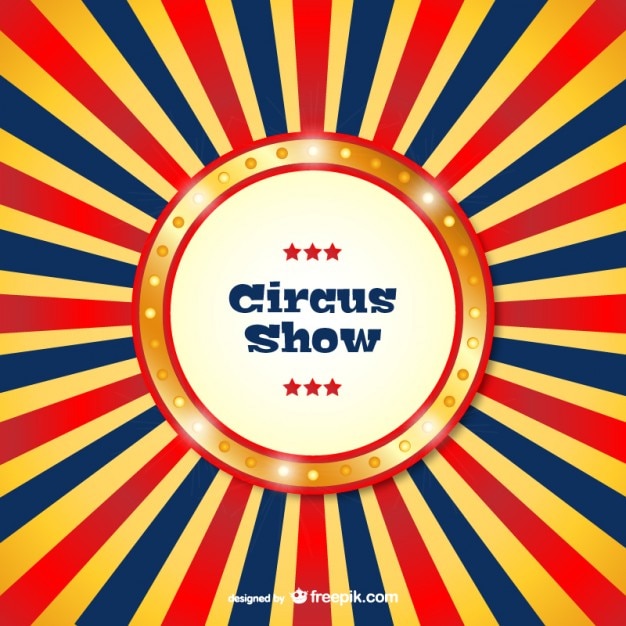 Vector circus show template