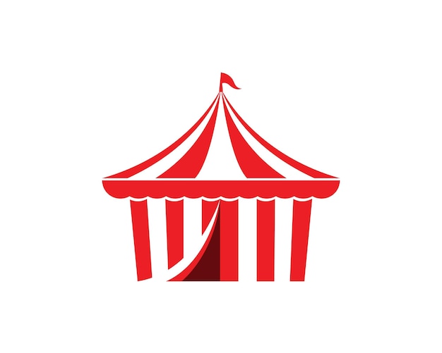 Circustent logo sjabloon Vector