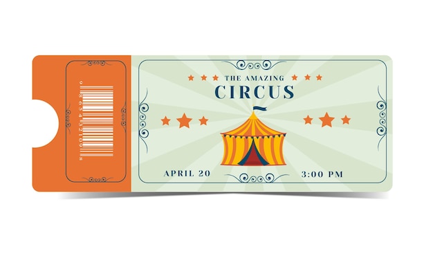 Circusticket met circustent xDxAAmazing Circus Show