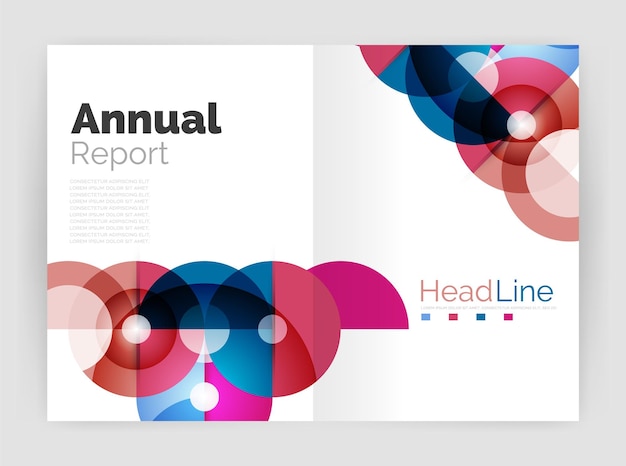 Cirkel abstracte achtergrond zakelijk jaarverslag