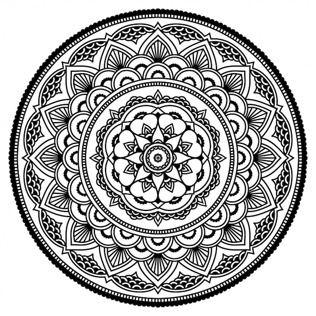 cirkel bloemen mandala