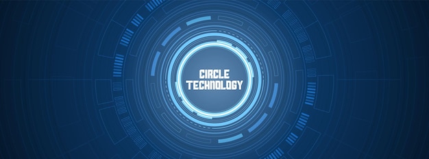 Cirkel digitale achtergrond slimme lens technologie overlap laag lichteffect ontwerpconcept
