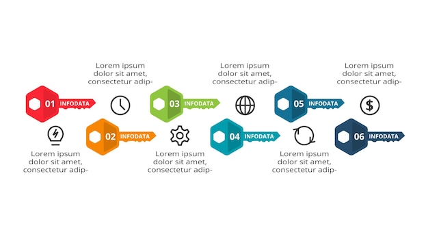 Cirkel donkere infographic met 8 elementen sjabloon voor web op een zwarte achtergrond zakelijke presentatie Vector