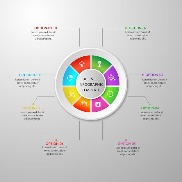 Vector cirkel flip infographic ontwerp 3