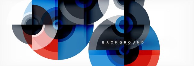 Cirkel geometrische samenstelling abstract achtergrondontwerp omslag sjabloon brochure flyer