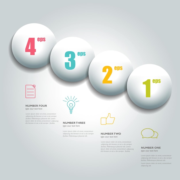 Cirkel infographic 4 stappen ronde diagram grafiek stroomdiagram sjabloon voor spandoek