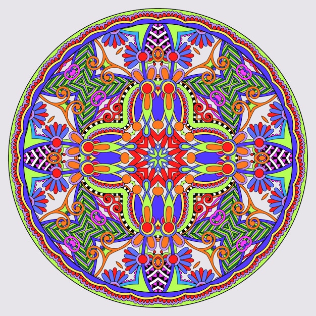 Cirkel kant ornament rond geometrisch kleedje patroon