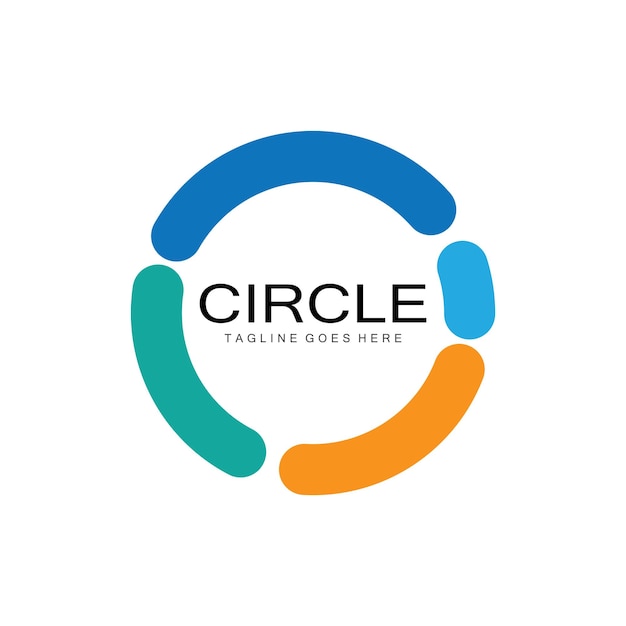 Cirkel logo sjabloon vector ontwerp