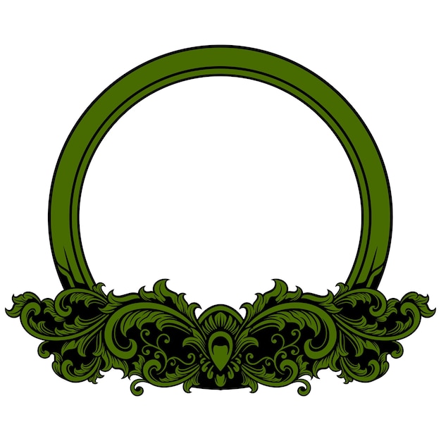 Cirkel ornament frame vector illustratie