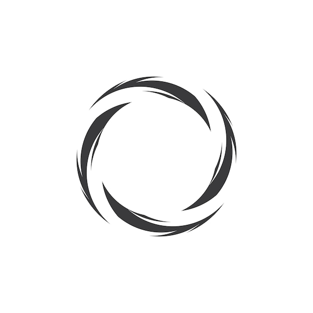 Cirkel Ring swirl abstracte Logo Vector