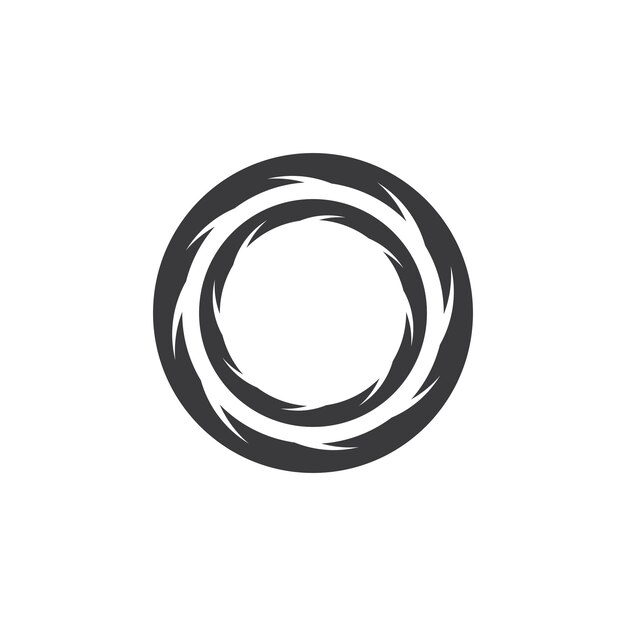 Vector cirkel ring swirl abstracte logo vector