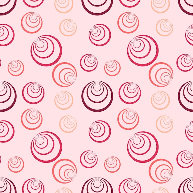 Cirkel roze achtergrond naadloos patroon